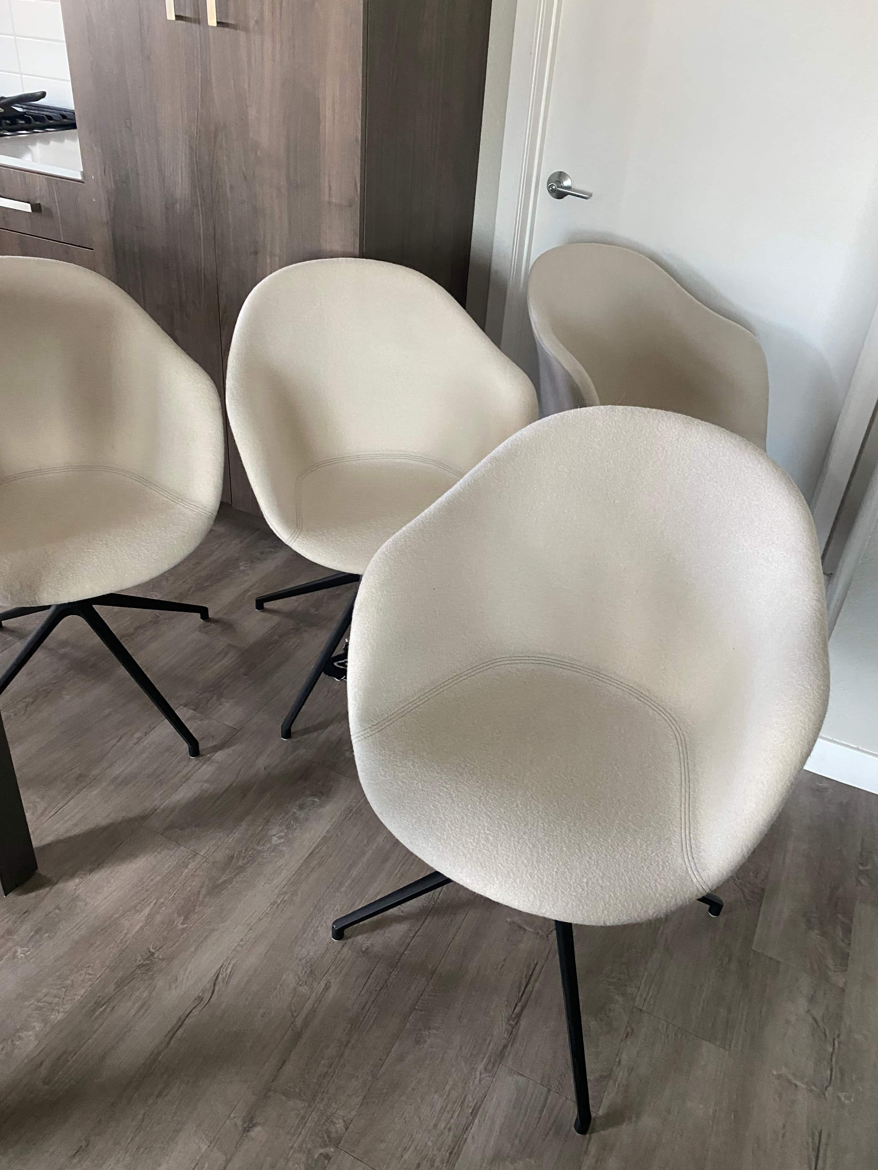 Customer satisfied with freshly cleaned carpets